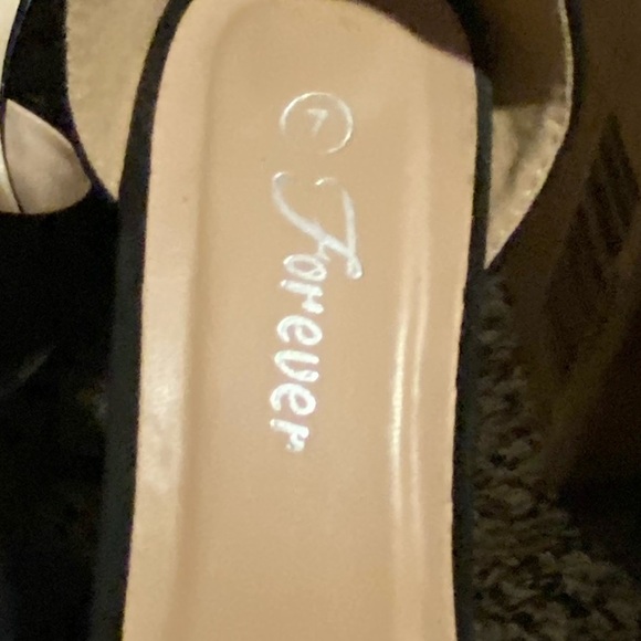 Forever Link Passion-86 Dress Sandals, Size 7, black  Heels  👠S1 - Picture 6 of 7